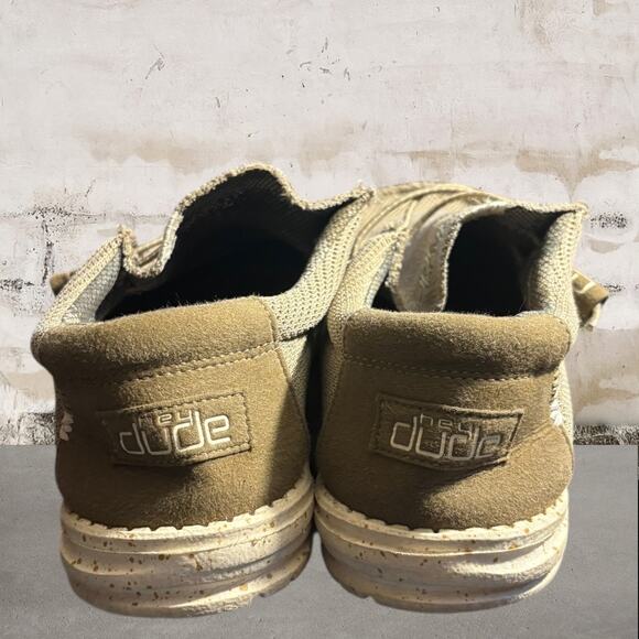 HEYDUDE Men’s Wally Stretch Sox Slip-On Loafer in Sand Size 9 - Picture 4 of 7